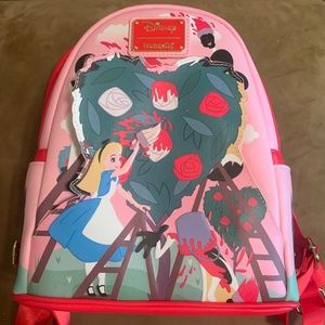 Loungefly barely used Alice in Wonderland mini backpack